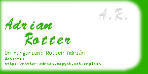 adrian rotter business card